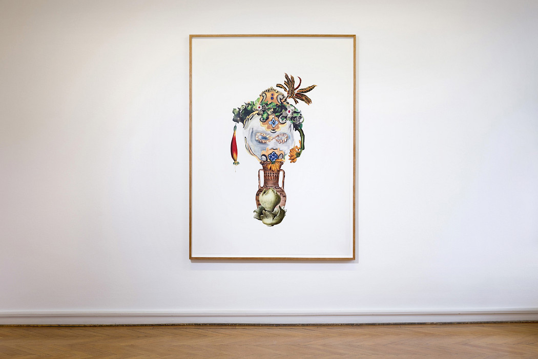 Maria Thurn und Taxis: Genie, 2021. Ausstellungsansicht Kebbel Villa 2023, Foto: Clemens Mayer