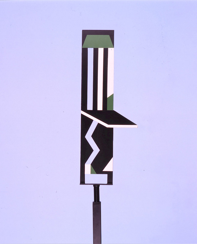 Hubert Baumann, Himmelszeichen III, 1990, Metall verzinkt und bemalt