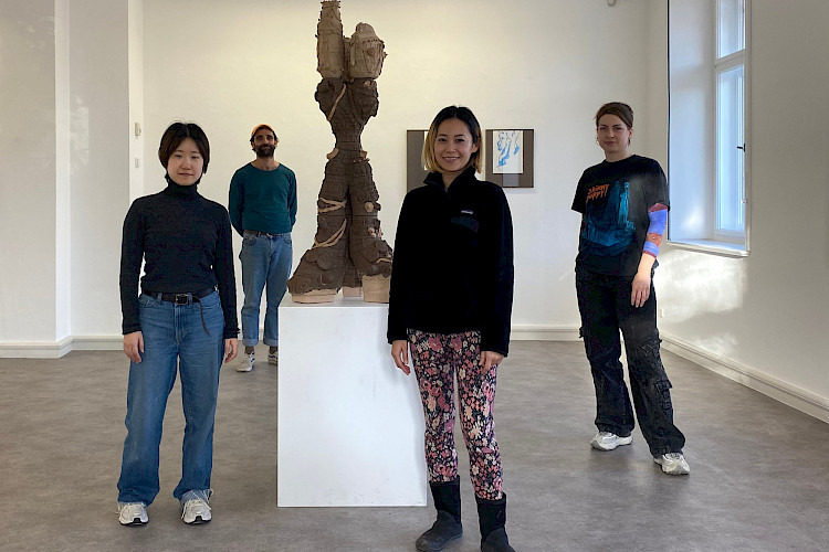 The artists Frida Kato, Stefan Holzmair, Ayaka Terajima and Anna Lena Keller (f.l.t.r.)