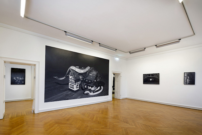 Elena Helfrecht: PLEXUS. Exhibition view Kebbel Villa 2024. Photo: Clemens Mayer