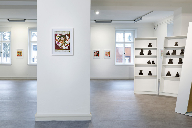 Exhibition view The Pearl Necklace of the Elites: Honoré Daumier's Parliament of the July Monarchy in Dialogue with Tom Biber (Photo: Clemens Mayer)