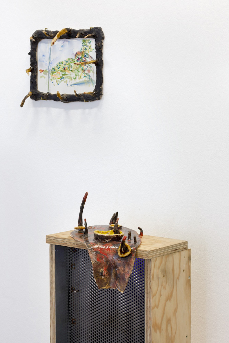 Kateřina Dobroslava Drahošová & Patrick Ostrowsky: homie. Ausstellungsansicht Kebbel Villa 2024. Foto: Clemens Mayer