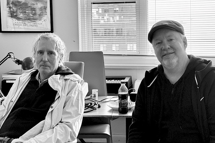 Raymond Pettibon and John Newsom (Photo: Luke Newsom)