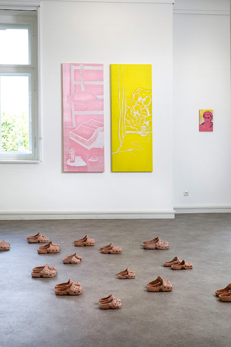 Camille Tsvetoukhine: THE (MU-LU)TANTS, exhibition view 2025, Kebbel Villa, Schwandorf (Photo: Clemens Mayer)