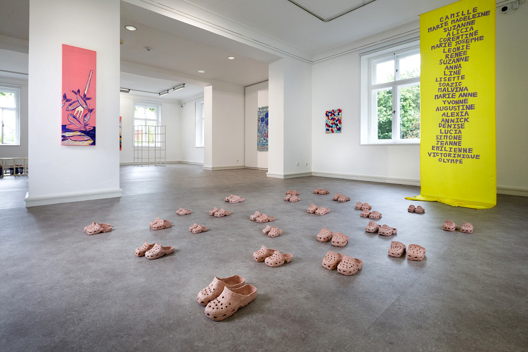 Camille Tsvetoukhine: THE (MU-LU)TANTS, exhibition view 2025, Kebbel Villa, Schwandorf (Photo: Clemens Mayer)