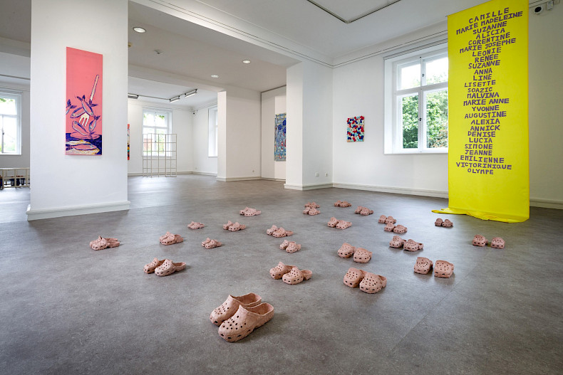 Camille Tsvetoukhine: THE (MU-LU)TANTS, exhibition view 2025, Kebbel Villa, Schwandorf (Photo: Clemens Mayer)