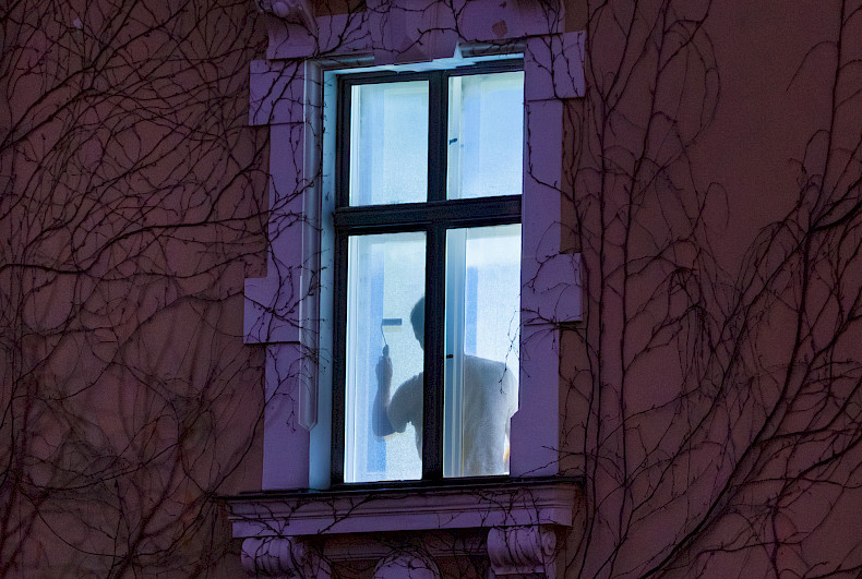 Jochen Wagner; Cleaner (2021/2025), video installation, photo: Clemens Mayer