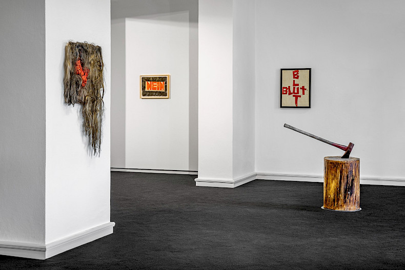 NEIN! Boris Lurie and NO!art, Ausstellungsansicht 2026, Kebbel Villa, Schwandorf (Foto: Marcus Rebmann)