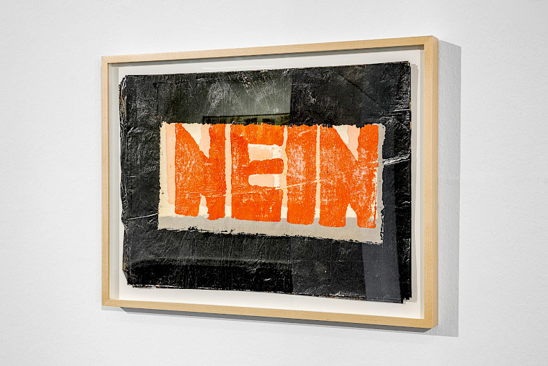 Boris Lurie: NEIN, n.d., Acryl auf Papier, 30 × 47 cm (Foto: Marcus Rebmann)