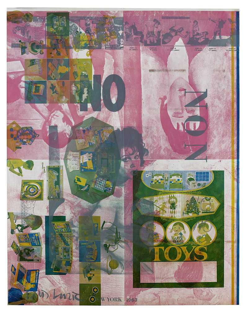 Boris Lurie: NO Poster, 1963, Offsetdruck auf Altpapier, 73 × 57 cm (Foto: Tim Nighswander)