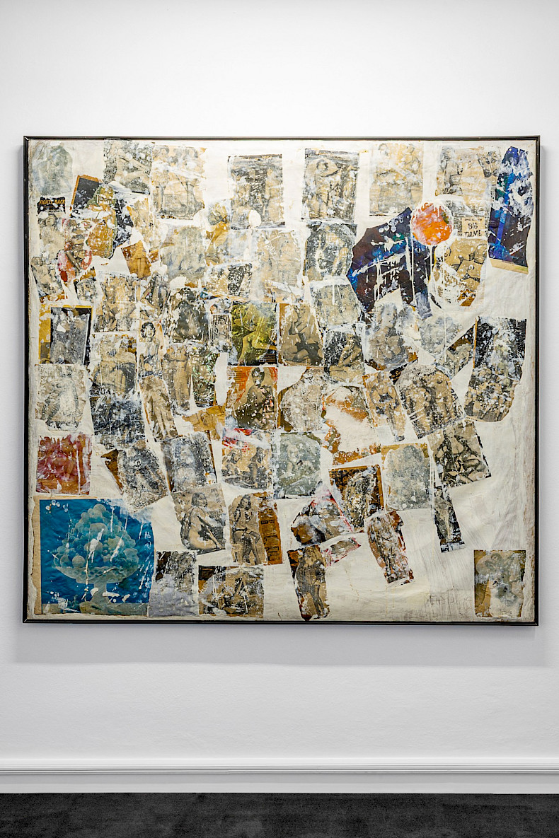 Boris Lurie: Tomato, 1963, Farbe und Papiercollage auf Leinwand, 193 × 200 cm (Foto: Marcus Rebmann)
