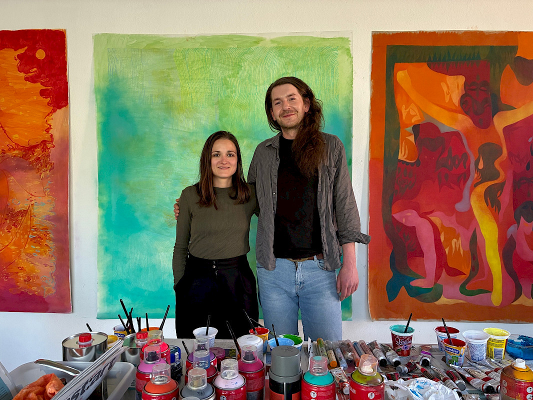 The artists Radka Bodzewicz and Martin Mrkva (Photo © Daniela Siegl)