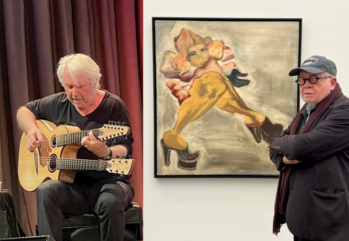 Gittarist Claus Boesser-Ferrari und Regisseur Rudij Bergmann