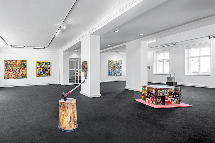 Boris Lurie and NO!art, exhibitoion view, Kebbel Villa 2026, photo: Marcus Rebmann